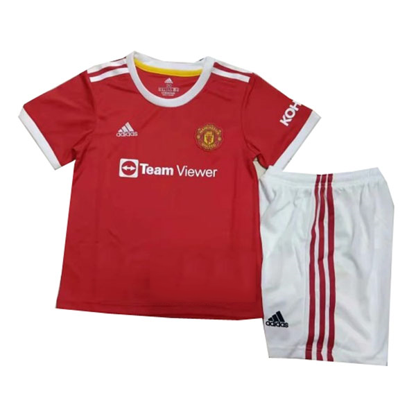 Camiseta Manchester United Primera equipo Niño 2021-22